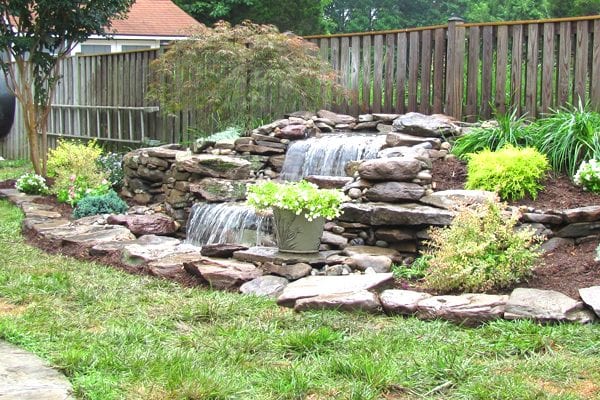 Backyard Pondless Water Feature